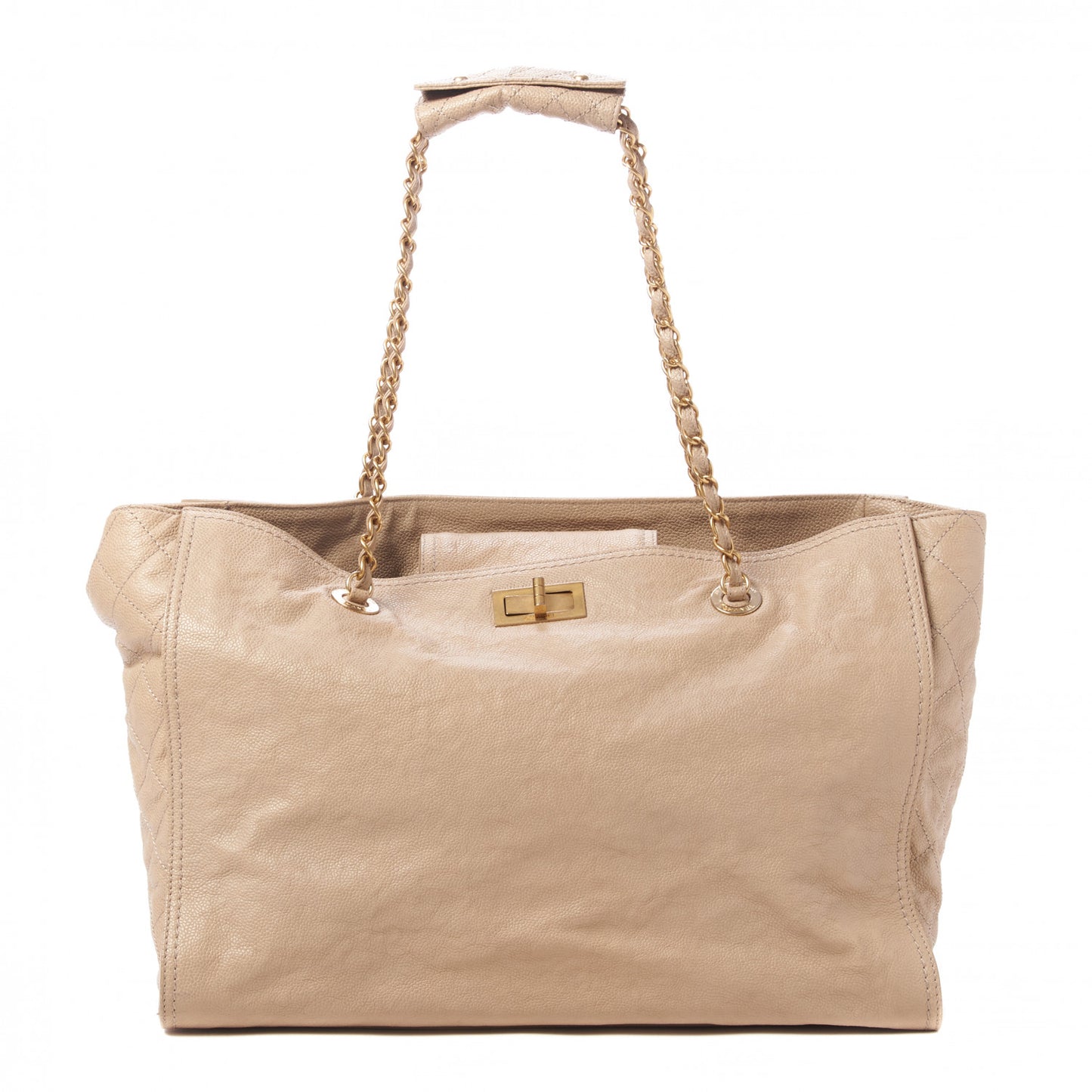 Caviar Large Edy Reissue Tote Beige