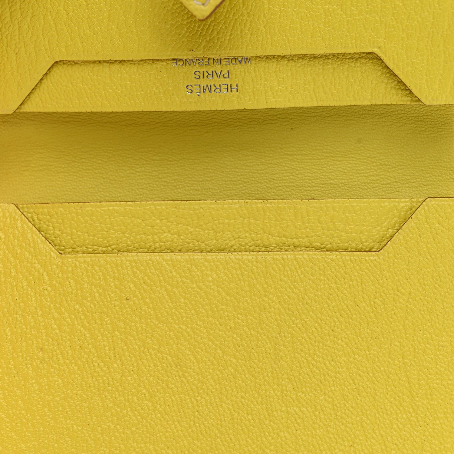 Hermes Chevre Mysore Bearn Card Holder Wallet Lime 11 of 11