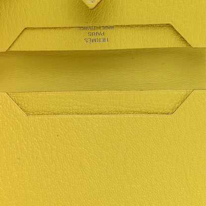 Hermes Chevre Mysore Bearn Card Holder Wallet Lime 11 of 11