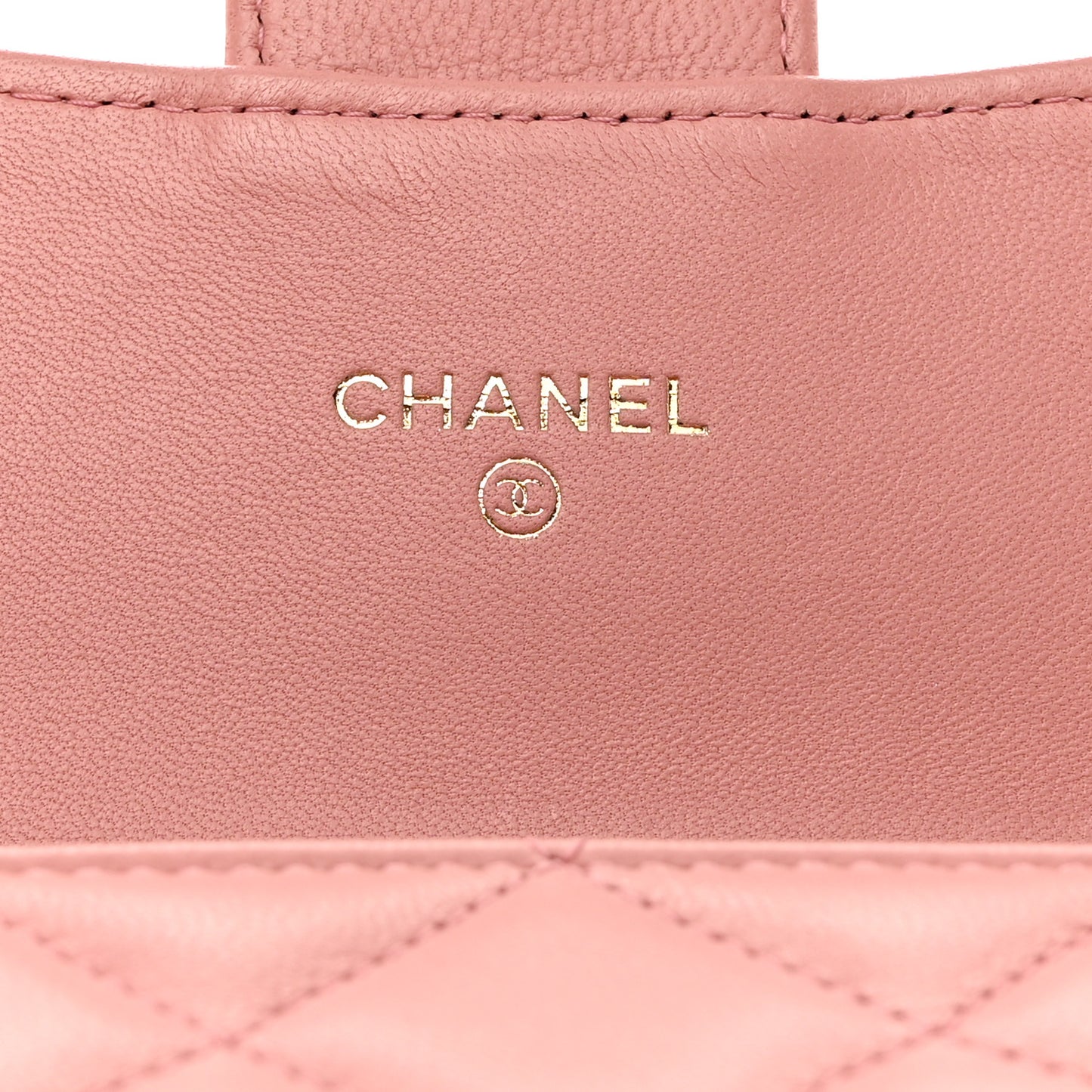 Lambskin Quilted Large Gusset Flap Wallet Pink