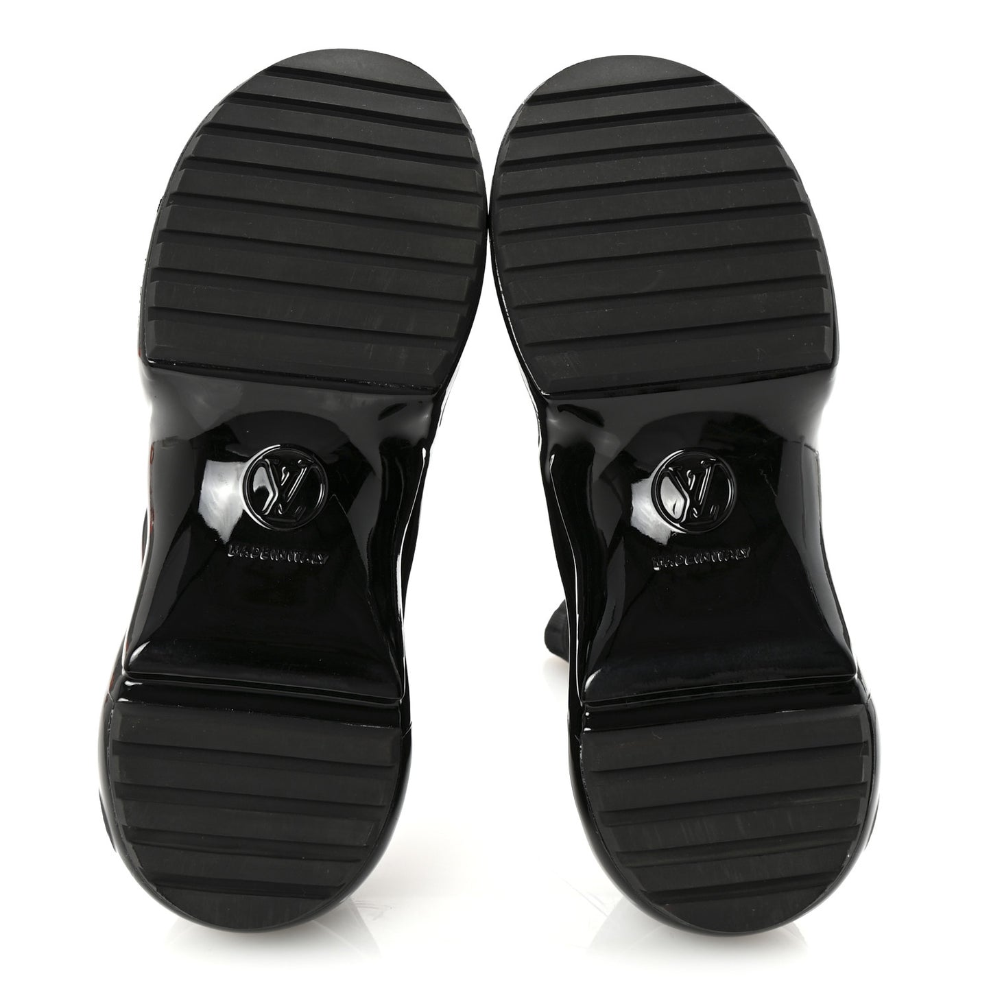Stretch Textile Patent LV Archlight Sneaker Boots 35 Black