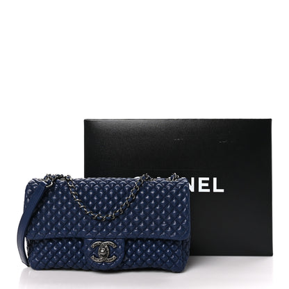 Chanel Calfskin Micro Quilted Small Flap Navy 11 of 11