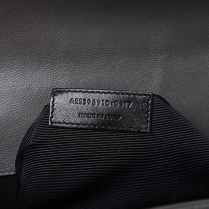 Saint Laurent Grain De Poudre Large Tri-Quilt Monogram Satchel Fog 9 of 10