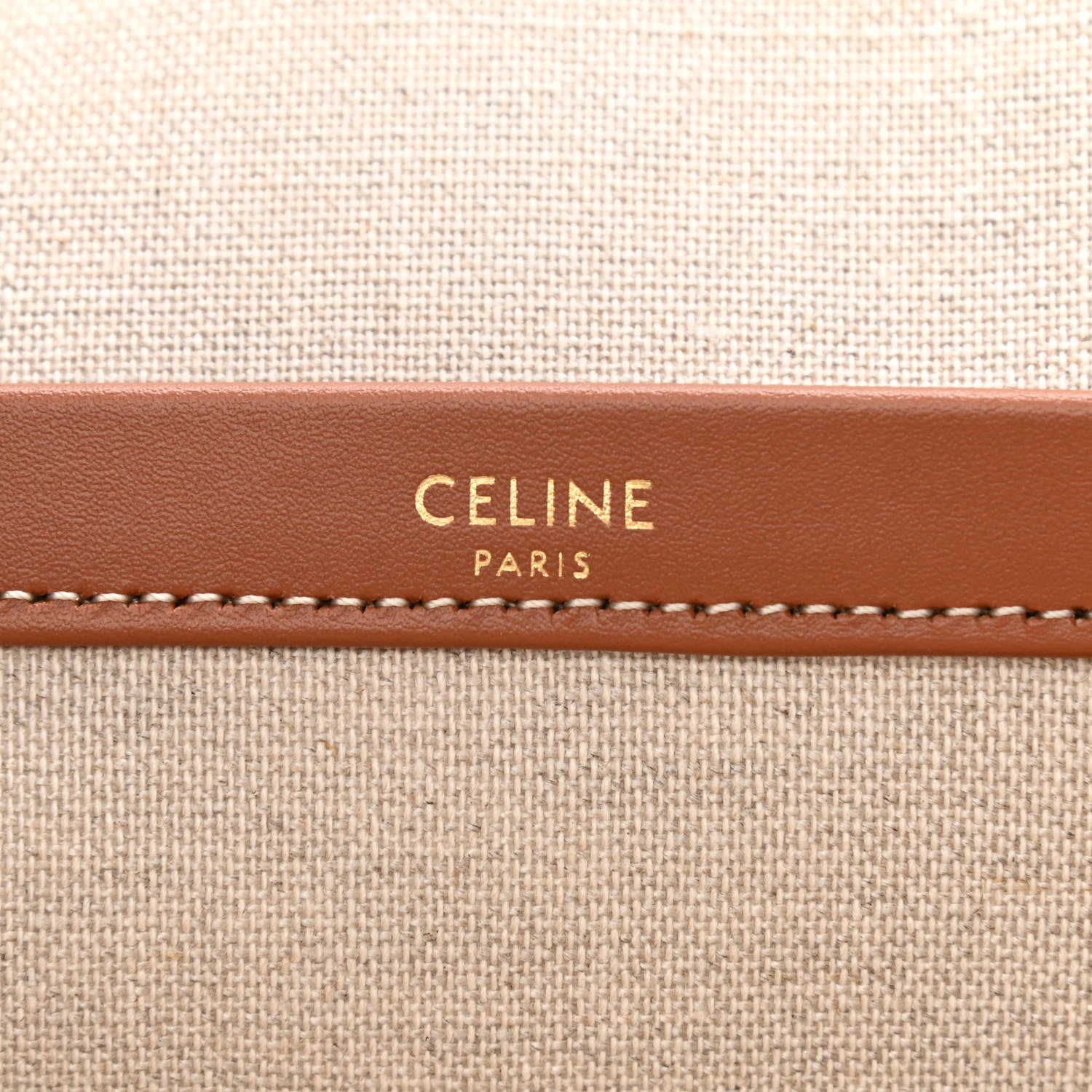 Celine Jacquard Striped Large Cabas Thais White Black 6 of 9