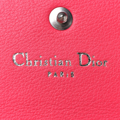 Christian Dior Smooth Calfskin Bi-Color Diorissimo Envelope Wallet Toxic Purple Pink 6 of 12
