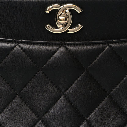 Chanel Lambskin Carry Chic Shopping Tote Black 8 of 12
