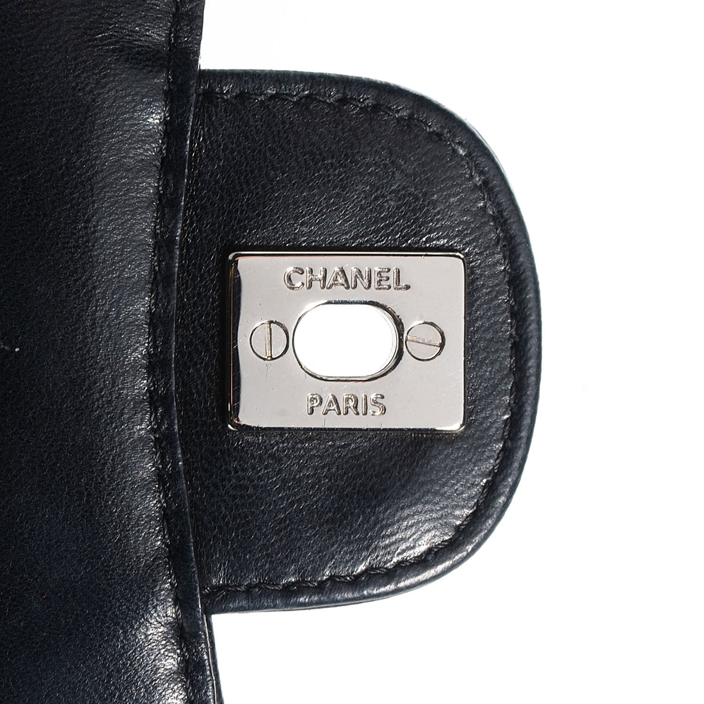 Lambskin Quilted Mini Crossbody Flap Black