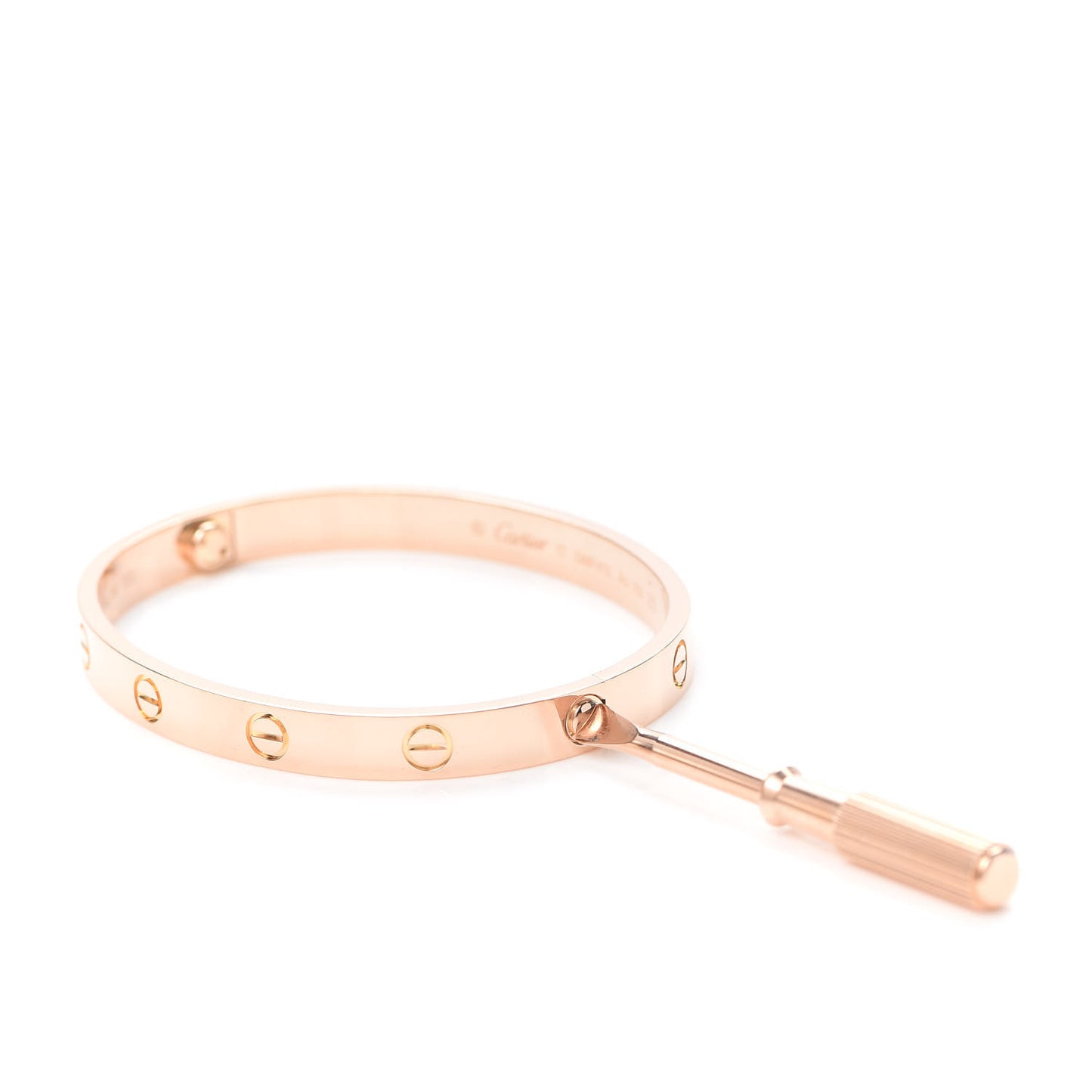 18K Pink Gold LOVE Bracelet 17