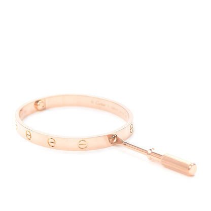 Cartier 18K Pink Gold LOVE Bracelet 17 6 of 8