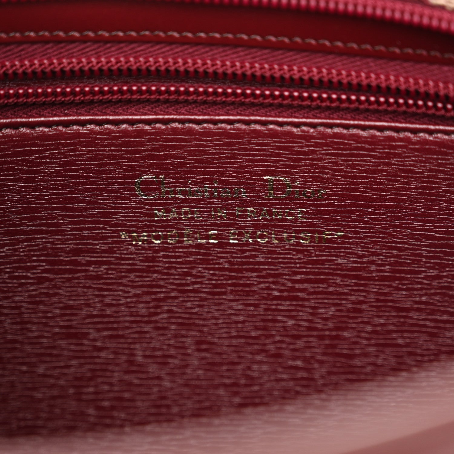 Christian Dior Monogram Shoulder Bag Red 6 of 10