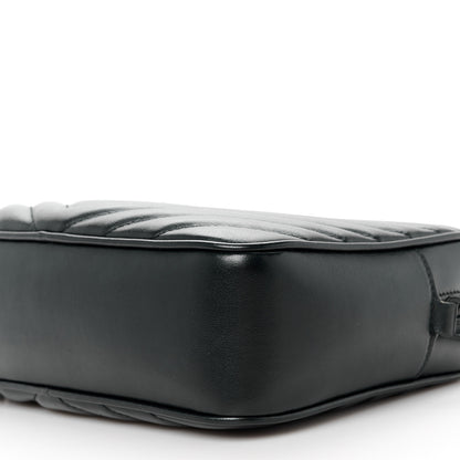 Saint Laurent Calfskin Matelasse Monogram Monochrome Lou Camera Bag Black 10 of 10