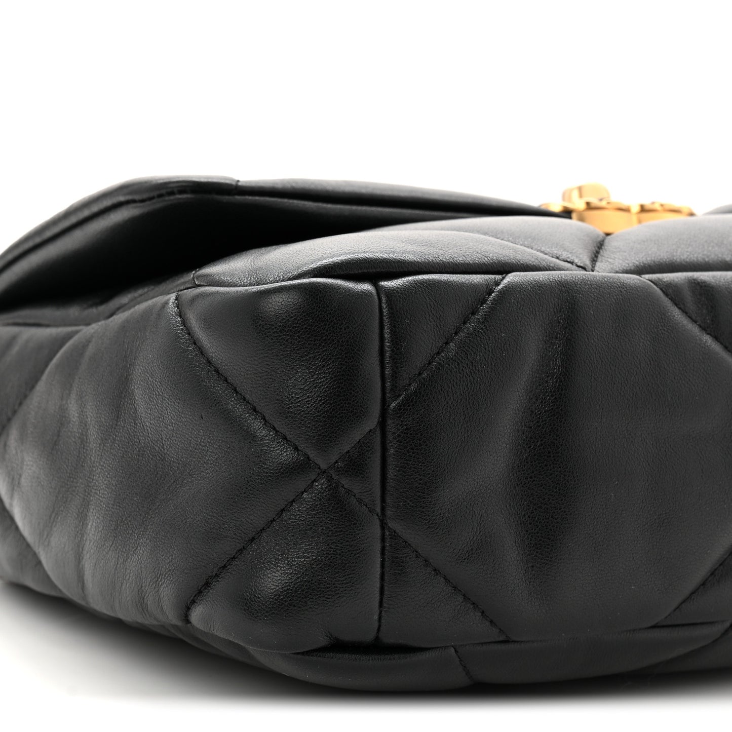 Lambskin Quilted Medium Chanel 19 Flap Black