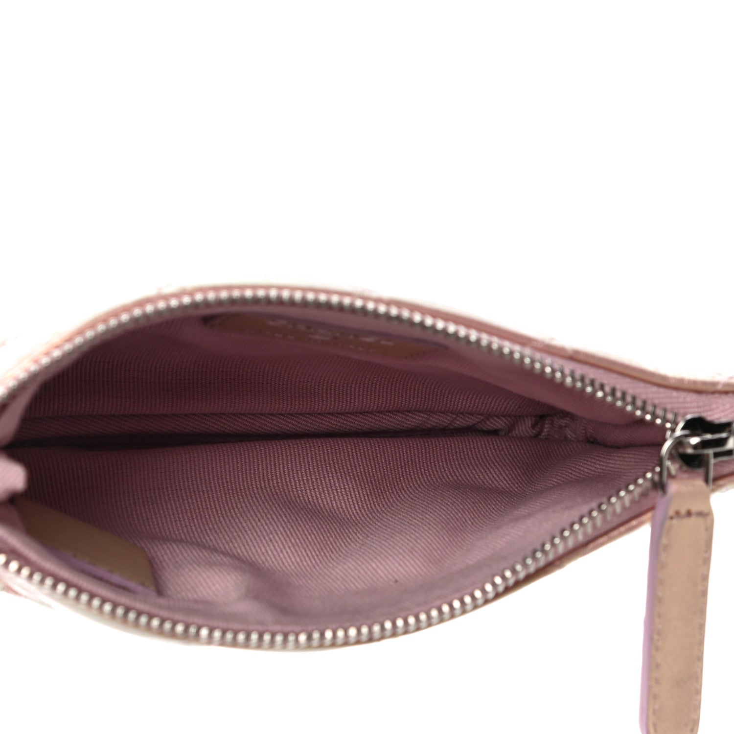 Chanel Iridescent Calfskin Quilted Small Cosmetic Case Pink 4 of 11
