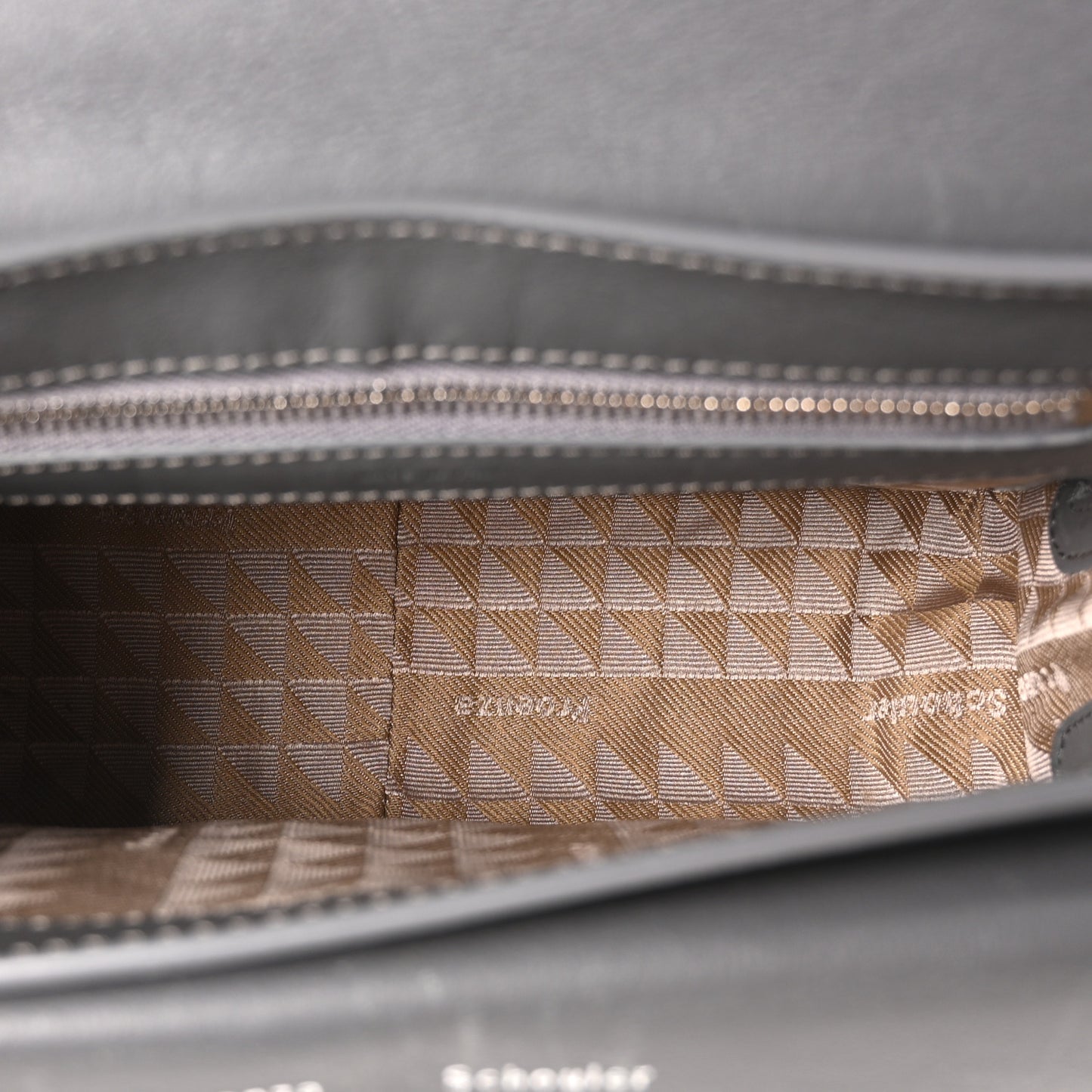 Calfskin Mini PS11 Classic Shoulder Bag Heather Grey