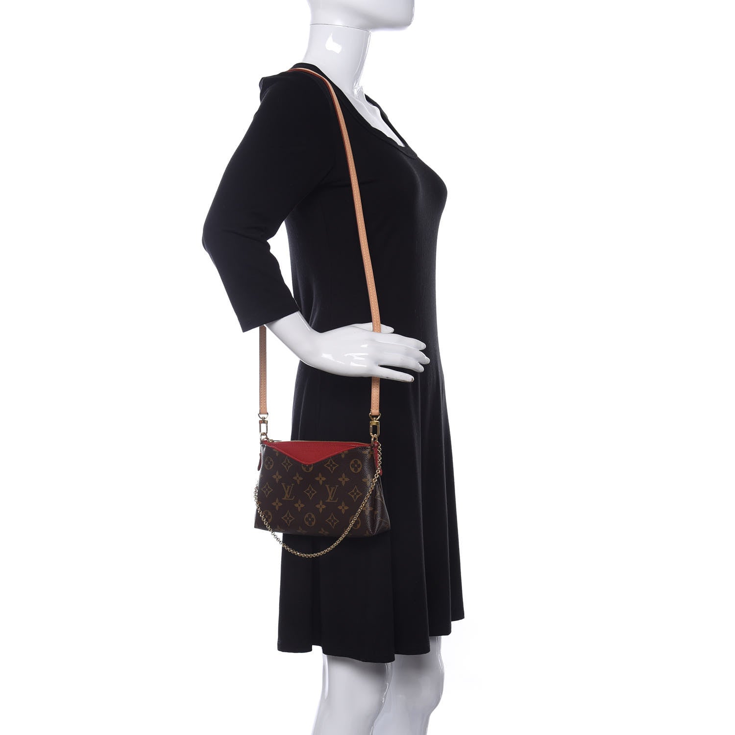 Louis Vuitton Monogram Pallas Clutch Cherry 2 of 10