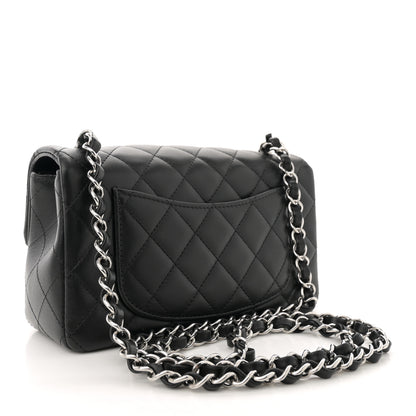 Chanel Lambskin Quilted Mini Rectangular Flap Black 3 of 11