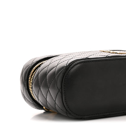 Saint Laurent Lambskin Quilted Mini Gaby Vanity Case Black 9 of 12