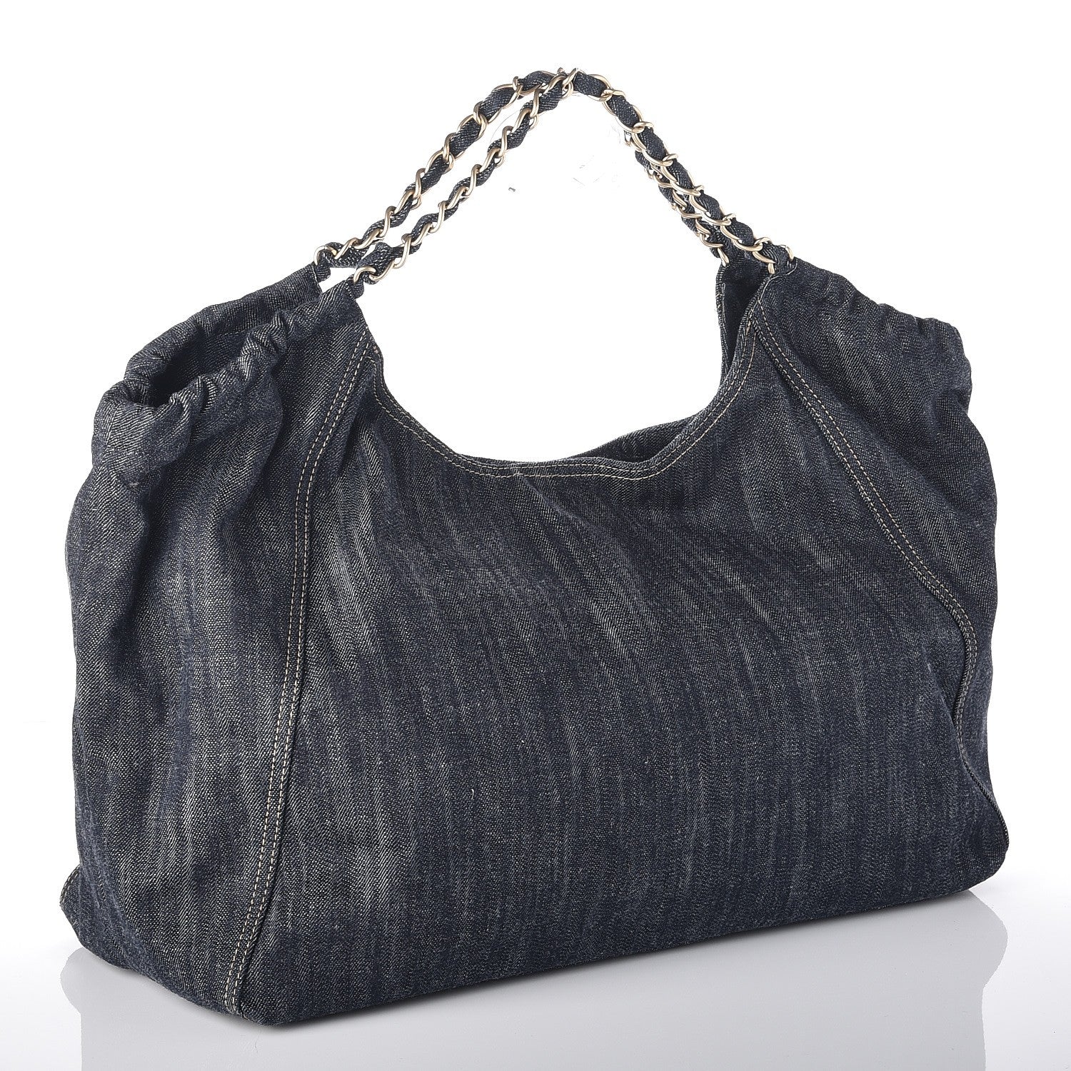 Chanel Denim XL Coco Cabas Tote Blue 3 of 9