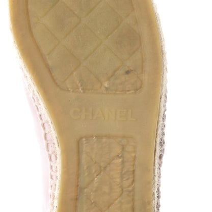 Chanel Lambskin CC Espadrilles 36 Light Pink 10 of 11