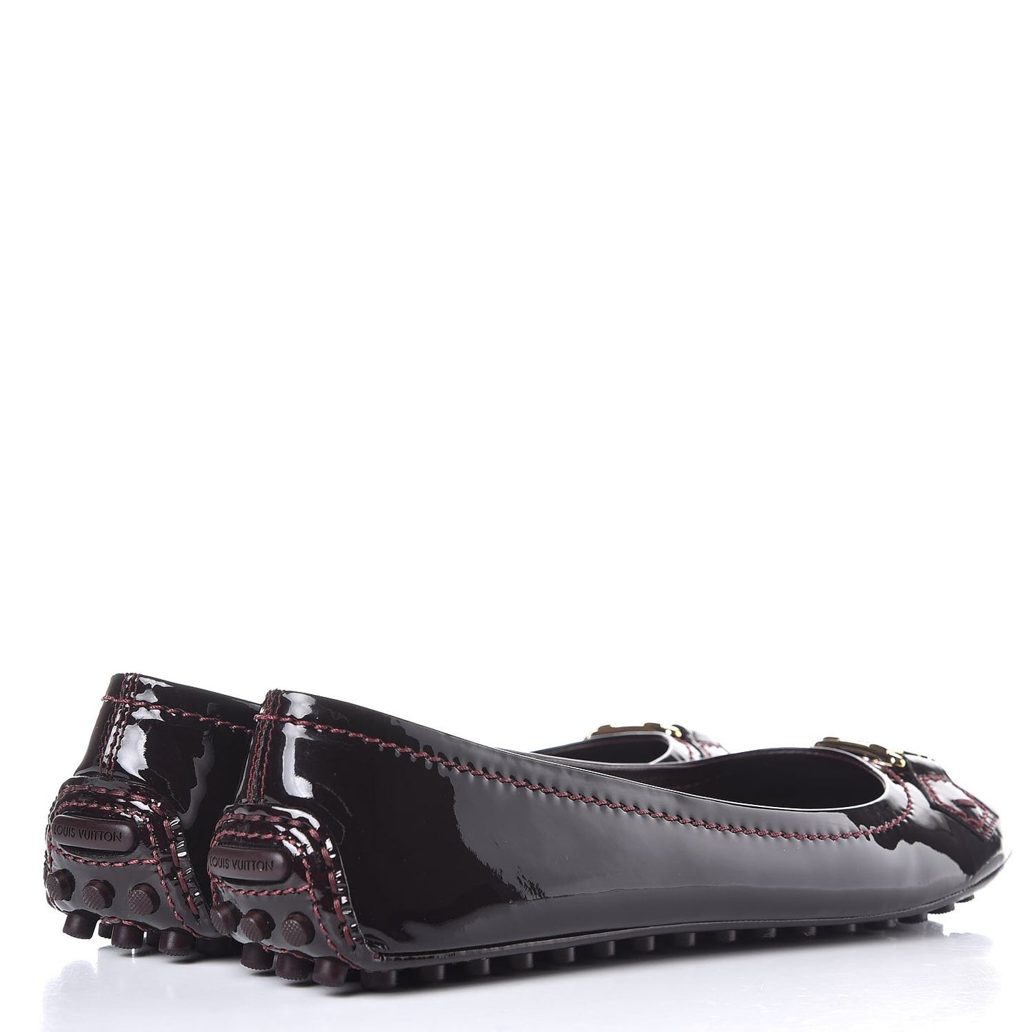 Patent Oxford Ballerina Flats 37.5 Amarante