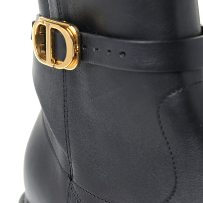 Christian Dior Calfskin Empreinte Ankle Boot 38 Black 6 of 7