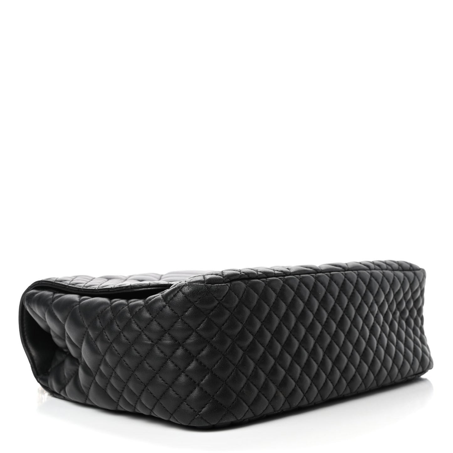 Nappa Quilted Icon Shoulder Bag Black