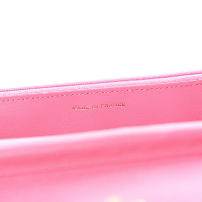 Chanel Caviar Quilted Wallet on Chain WOC Pink 6 of 11