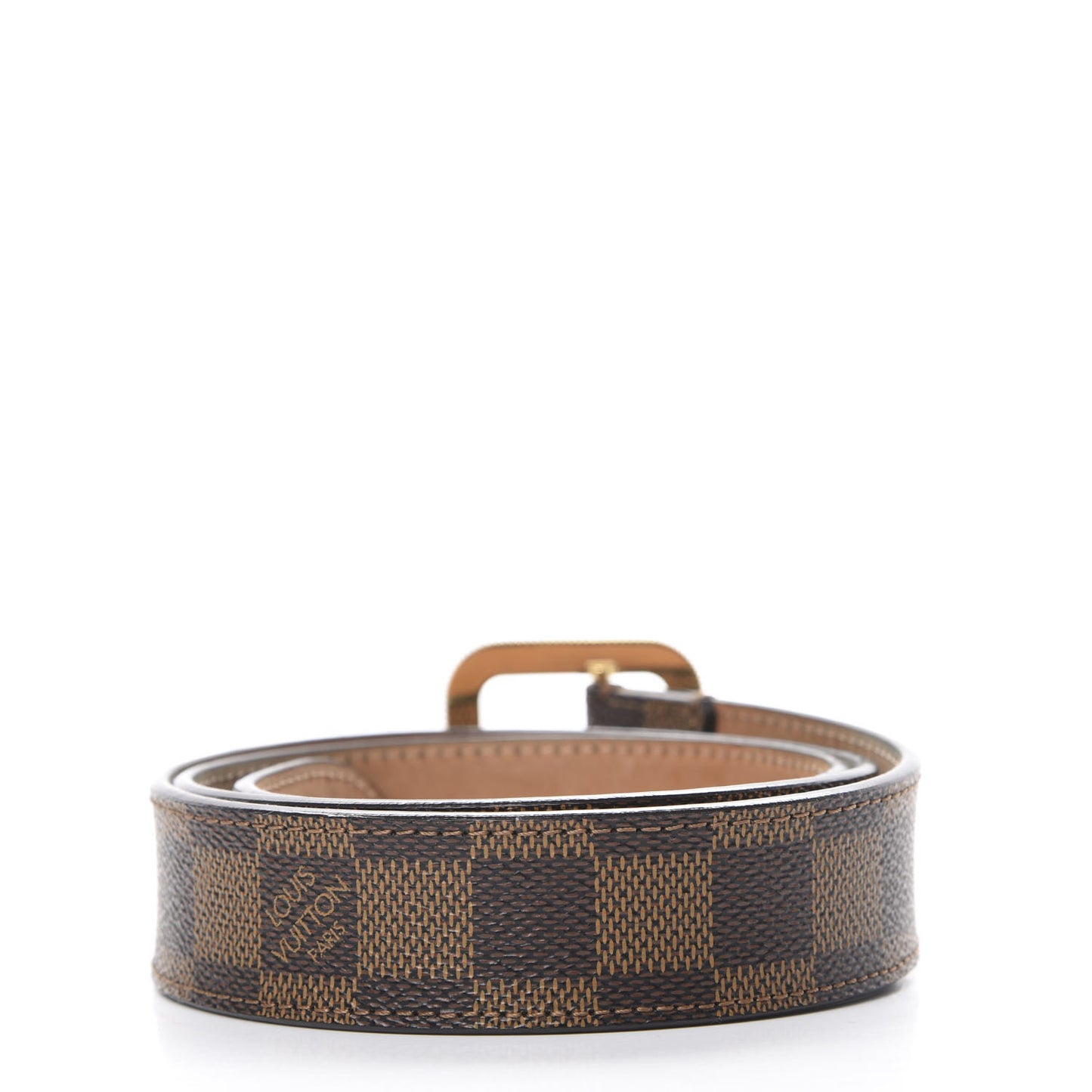 Damier Ebene Tresor Belt 80 32