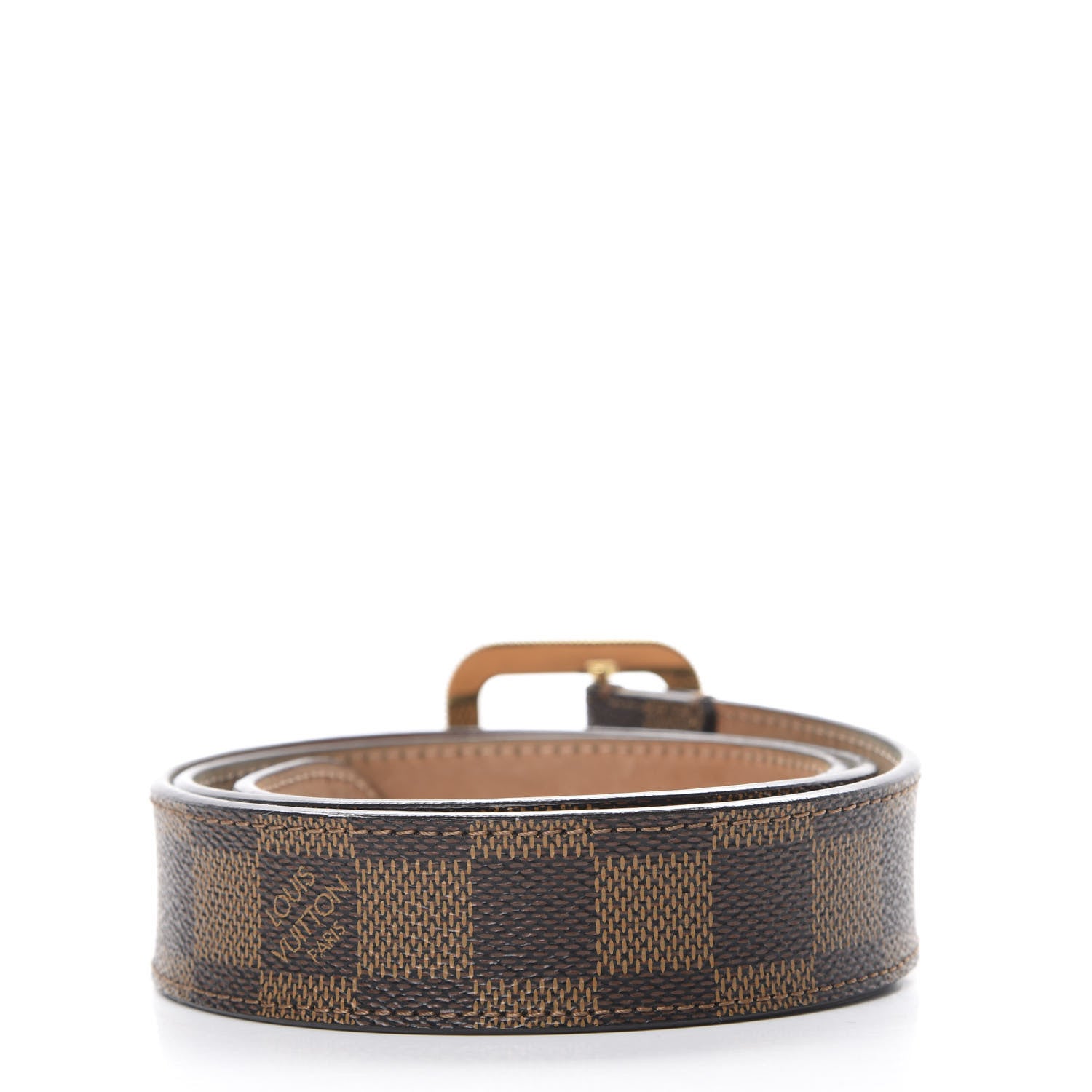 Louis Vuitton Damier Ebene Tresor Belt 80 32 2 of 9