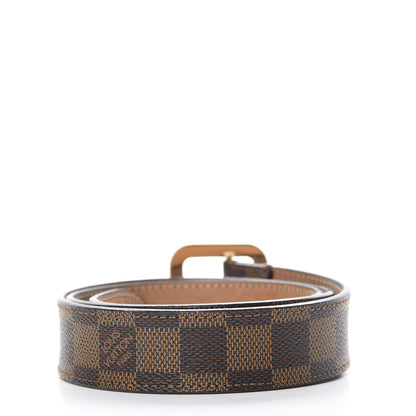 Louis Vuitton Damier Ebene Tresor Belt 80 32 2 of 9
