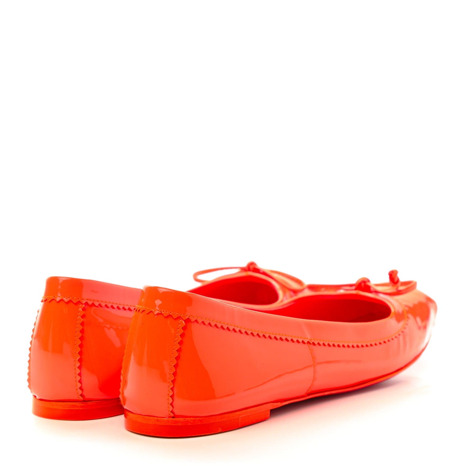 Christian Louboutin Patent Mamadrague Flats 35.5 Sunrise 4 of 8