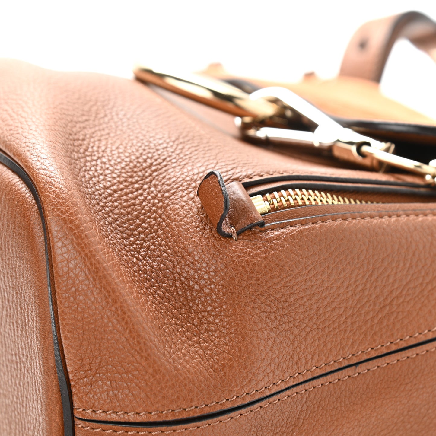 Suede Calfskin Medium Faye Backpack Tan