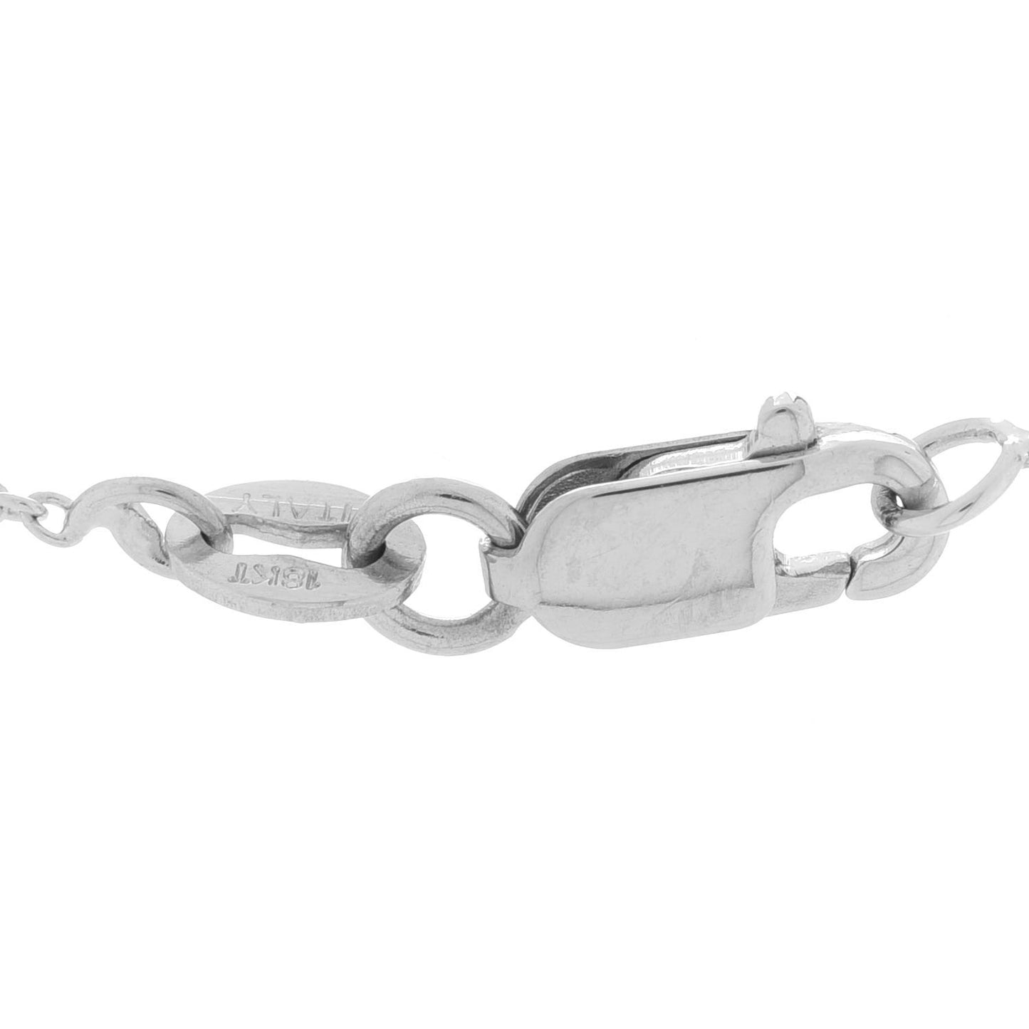 18K White Gold Diamond Tiny Treasures Baby Cross Pendant Necklace