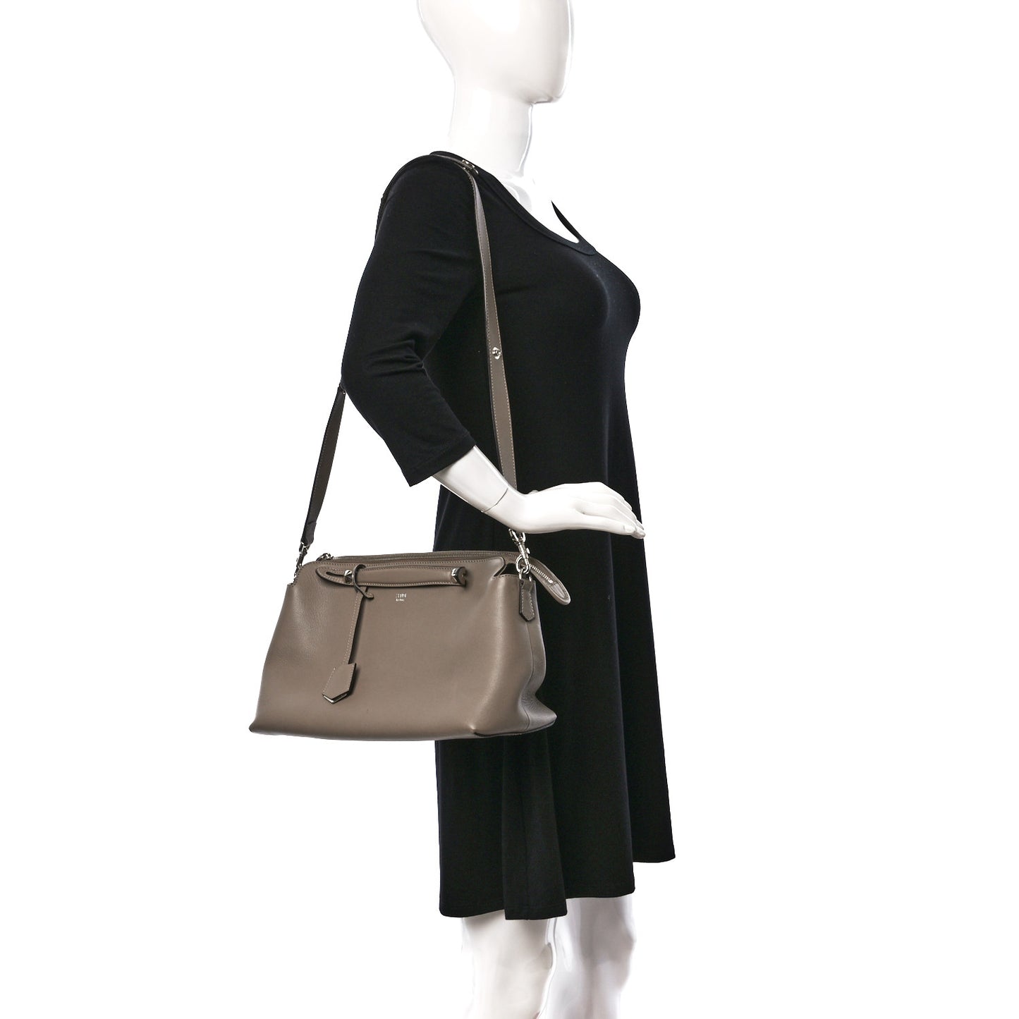 Vitello Dolce Large By The Way Boston Bag Tortora