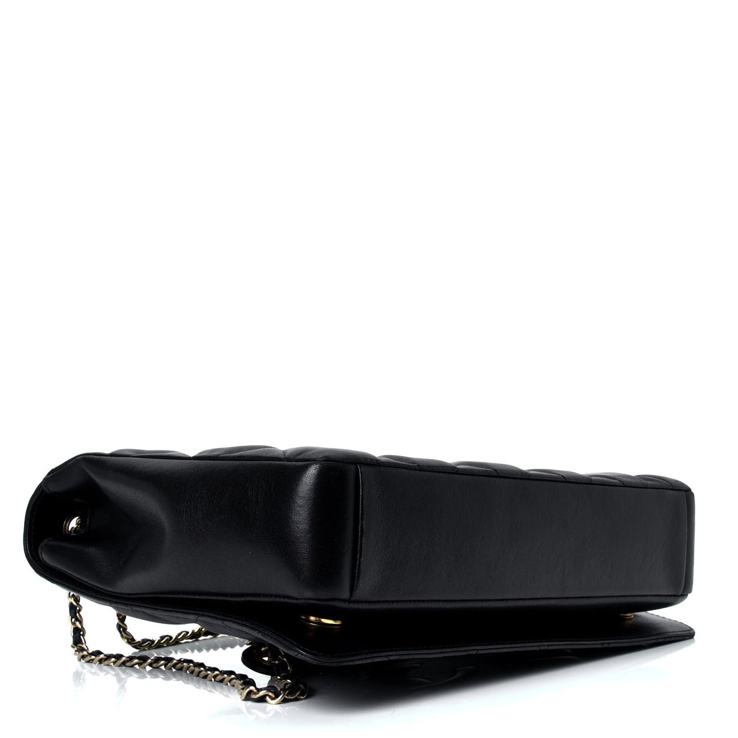 Lambskin Quilted Medium Diamond CC Flap Black