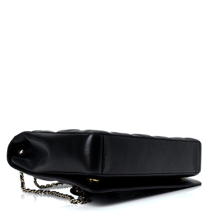 Chanel Lambskin Quilted Medium Diamond CC Flap Black 3 of 4
