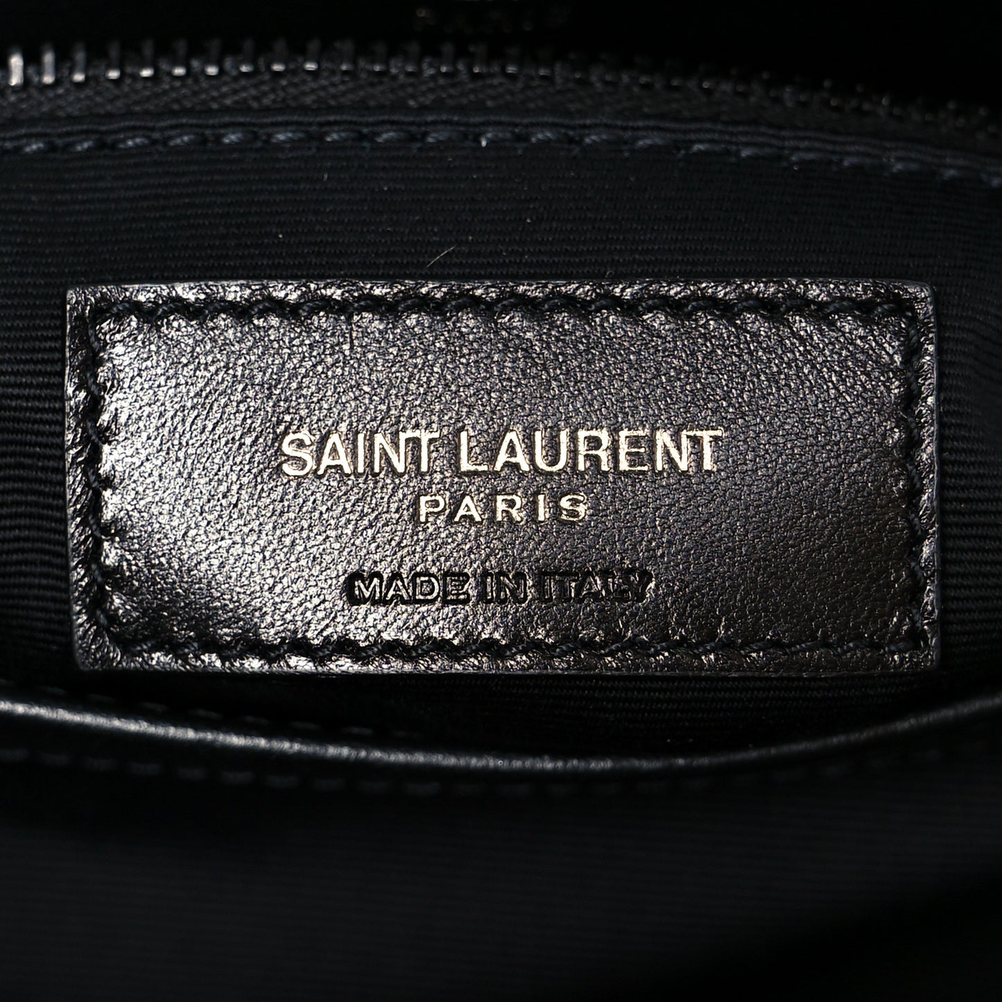 Calfskin Y Quilted Monogram Monochrome Toy Loulou Crossbody Bag Black