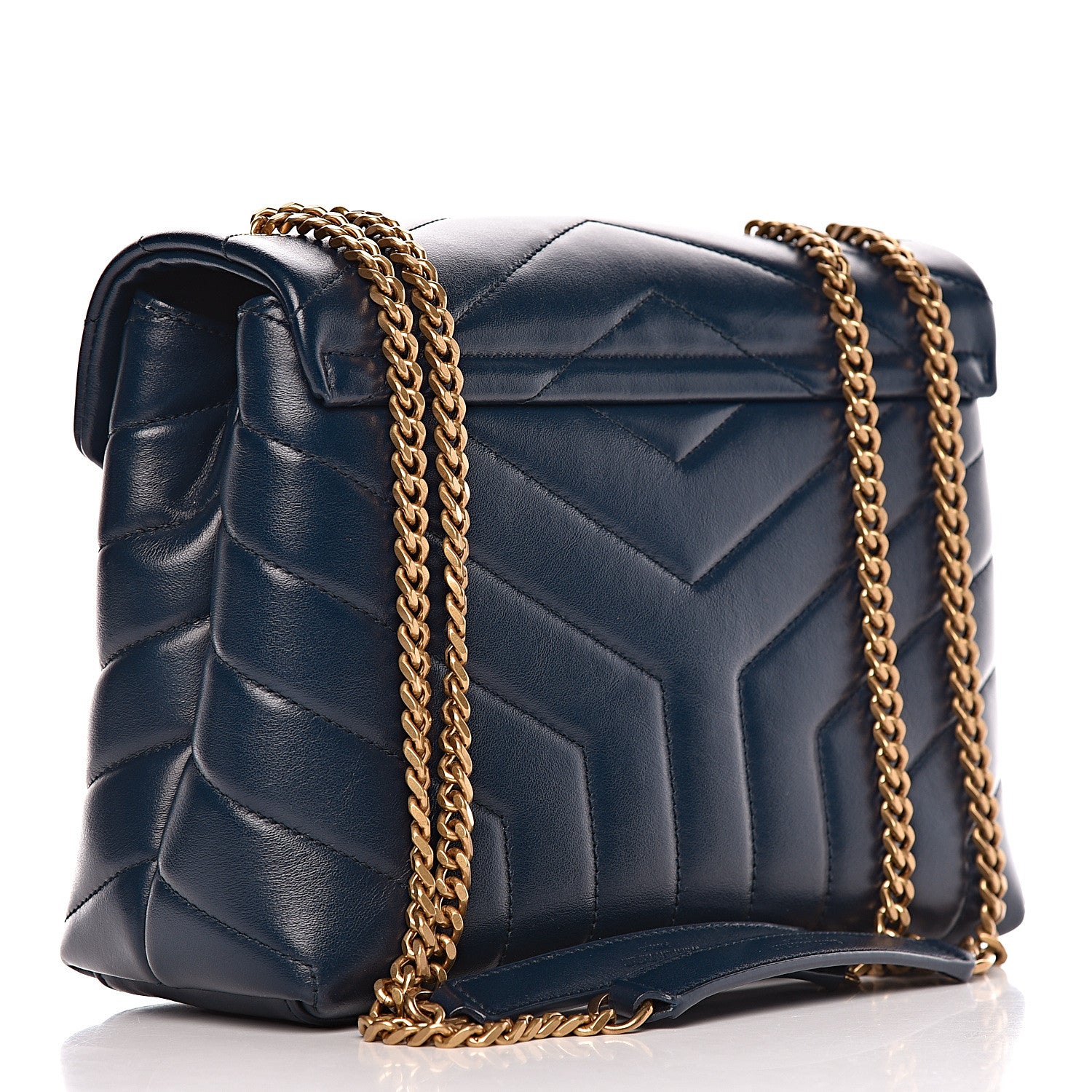 Saint Laurent Calfskin Y Calfskin Monogram Small Loulou Chain Satchel Denim Brut 3 of 14