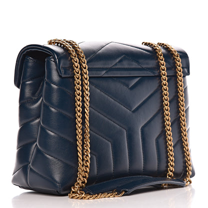 Saint Laurent Calfskin Y Calfskin Monogram Small Loulou Chain Satchel Denim Brut 3 of 14