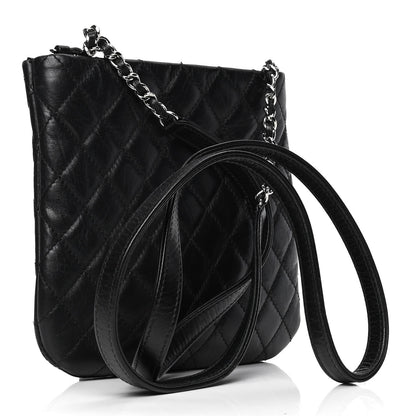 Chanel Aged Calfskin Quilted Crossbody Bag Black 2 of 5