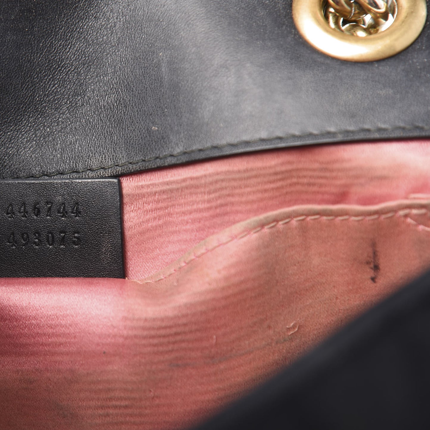 Velvet Matelasse Mini GG Marmont Shoulder Bag Black