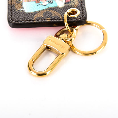 Louis Vuitton Monogram Illustre Charm Key Ring Rose 5 of 6