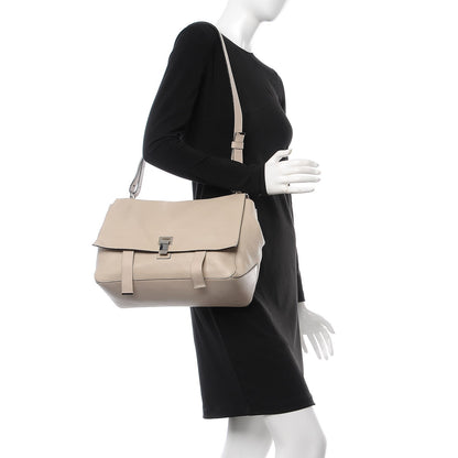 Proenza Schouler Pebbled Calfskin Large PS Courier Beige 2 of 8