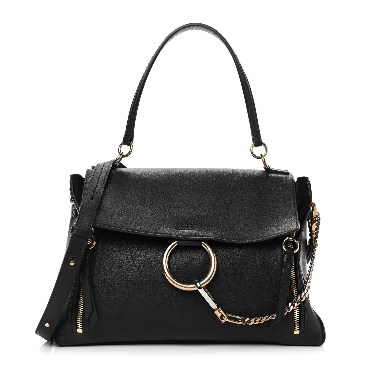 Chloe Calfskin Medium Faye Day Shoulder Bag Black 1 of 8