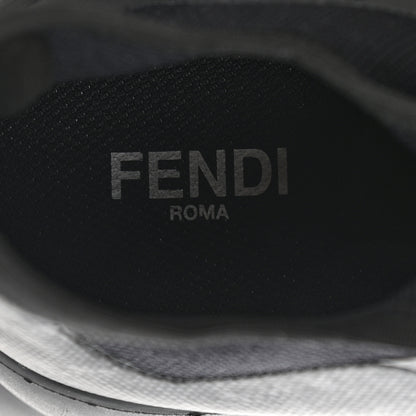 Fendi Coated Mesh Vocab High Top Sneakers 8 Black 7 of 10