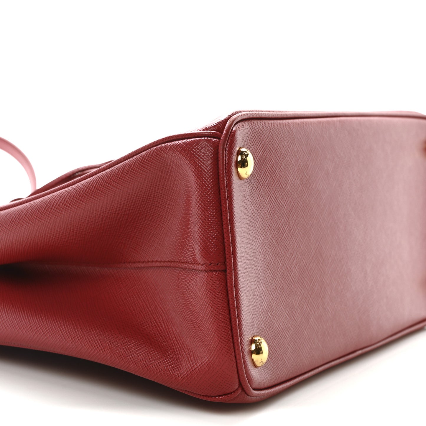 Saffiano Small Galleria Double Zip Tote Fuoco