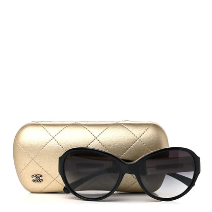Chanel Acetate CC Sunglasses 5229Q Black White 10 of 10