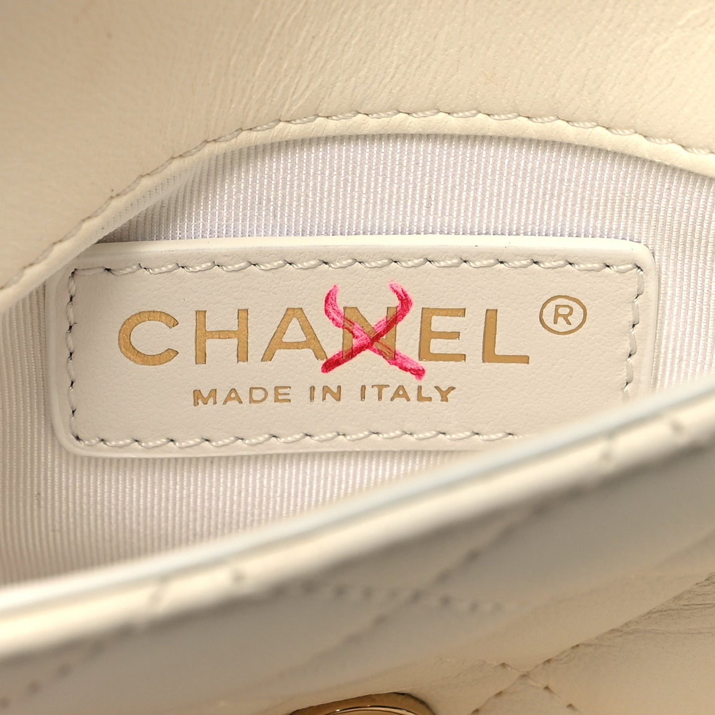 Lambskin Quilted Side Packs White