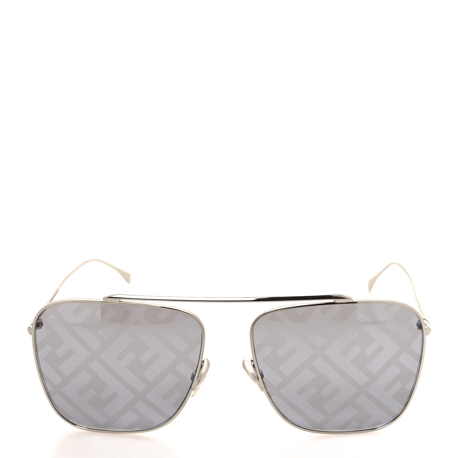 Fendi Metal Aviator Sunglasses FF0406/S Silver 2 of 7