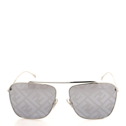Fendi Metal Aviator Sunglasses FF0406/S Silver 2 of 7